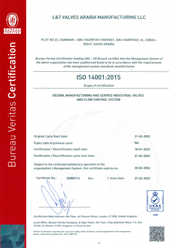 Saudi Plant - ISO 14001:2015