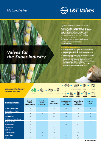 L&T Valves - Valves for Sugar Industry