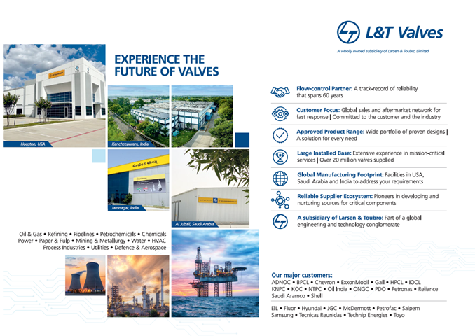 L&T Valves Profile